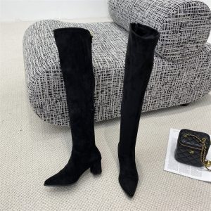 Over Knee Boots Women Winter 2025 High Heel Knight Boots Long Boots Stretch Slim Thick Leg Fashion